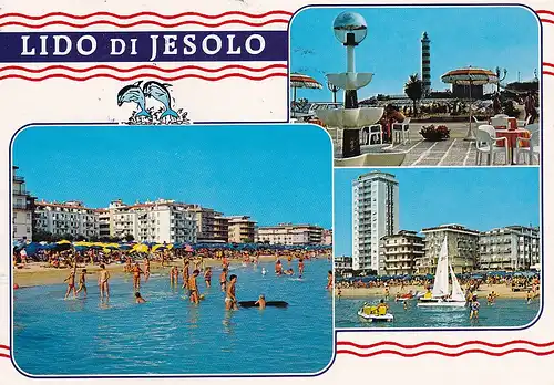 433 - Italien - Jesolo , Lido , Mehrbildkarte - gelaufen 1996