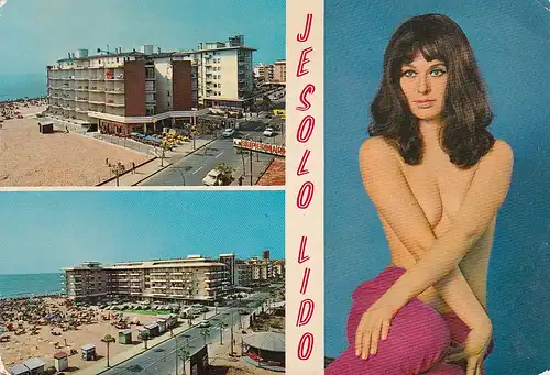 441 - Italien - Jesolo , Lido , Mehrbildaufnahme - gelaufen 1972