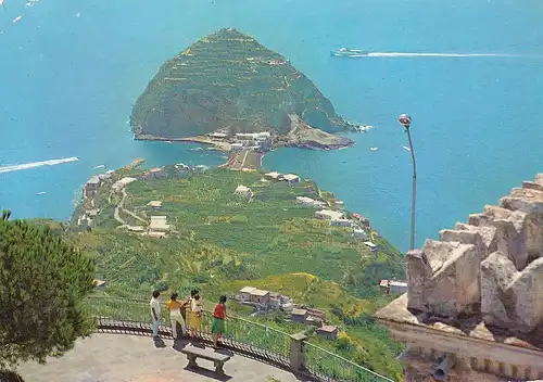 453 - Italien - Ischia , Insel , San Angelo , Panorama - gelaufen 1965