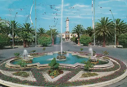 469 - Italien - San Benedetto del Tronto , Brunnen , Leuchtturm - gelaufen 1980