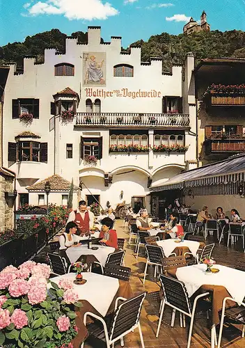 473 - Italien - Südtirol , Dolomiten , Dolomiti , Klausen , Chiusa , Gasthof Walther von der Vogelweide - gelaufen 1984