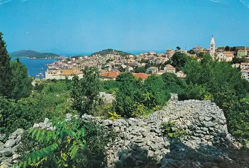 489 - Jugoslawien - Kroatien , Mali Losinj , Panorama - gelaufen 1984