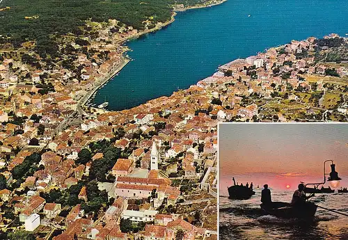 492 - Jugoslawien - Kroatien , Mali Losinj , Panorama - gelaufen 1970