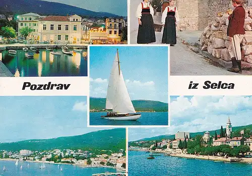 495 - Jugoslawien - Kroatien , Brac , Selca , Mehrbildkarte  - gelaufen 1975