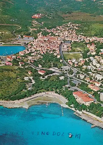 496 - Jugoslawien - Kroatien , Novi Vinodolski , Panorama - gelaufen 1974