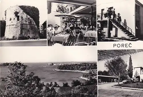 524 - Jugoslawien - Kroatien , Porec , Mehrbildkarte - gelaufen 1966