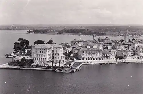 525 - Jugoslawien - Kroatien , Porec , Grand Hotel Palazzo - gelaufen 1960