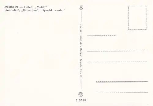 542 - Kroatien - Medulin , Hotel Mutila , Belvedere , Sportski Centar - nicht gelaufen