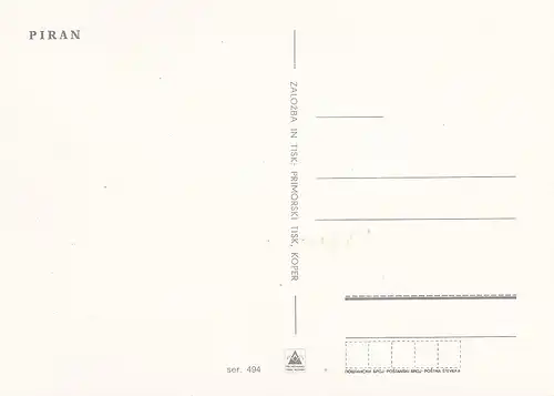 545 - Slowenien - Piran , Aufnahme aus der Luft - nicht gelaufen