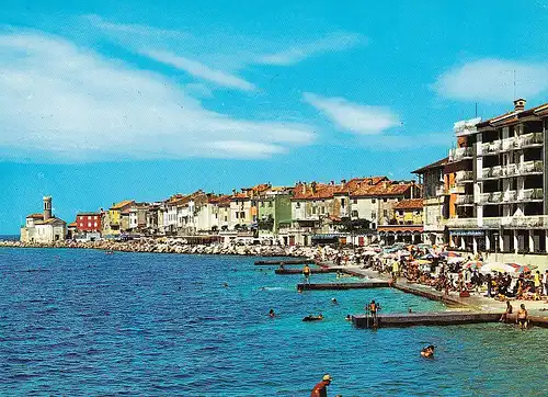 546 - Slowenien - Piran , Strand , Küste - nicht gelaufen