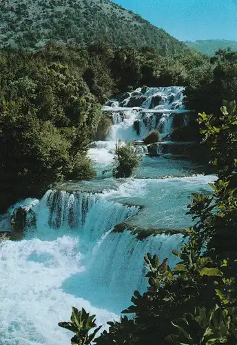 572 - Jugoslawien - Kroatien , Sibenik , Krka Wasserfälle - gelaufen 1969