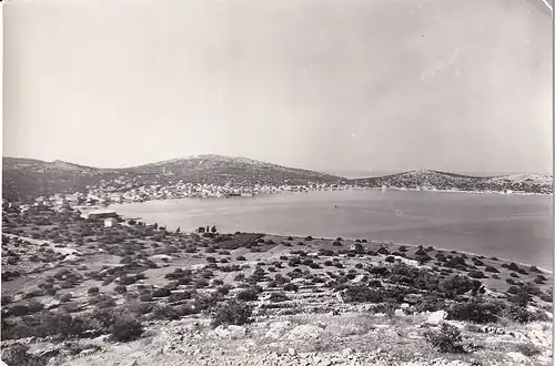 580 - Jugoslawien - Kroatien , Murter , Panorama , Bucht - gelaufen
