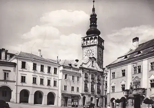 583 - Tschechoslowakei - Tschechien , Mikulov na Morave, Kirche - gelaufen 1966