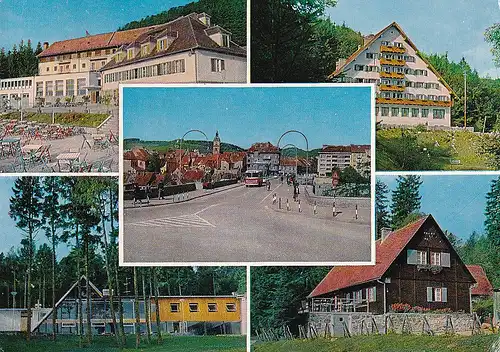 638 - Jugoslawien - Slowenien , Maribor , pohorskimi Dohome , Zeleznicarski Postarski , Bellevue , Mariborska koca , Mehrbildkarte - gelaufen 1965