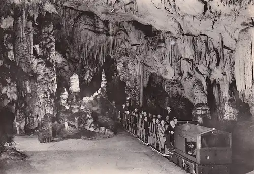 646 - Jugoslawien - Slowenien , Postojnska Jama , Höhlen von Postojna , Zug - nicht gelaufen