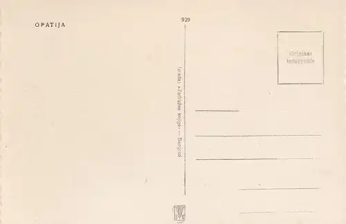 703 - Jugoslawien - Kroatien , Opatija , Panorama - nicht gelaufen