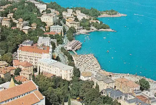 706 - Jugoslawien - Kroatien , Opatija , Panorama - gelaufen 1978