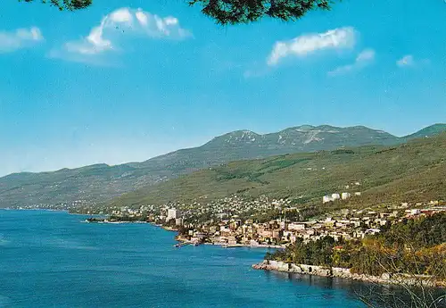 710 - Jugoslawien - Kroatien , Opatija , Panorama - gelaufen 1979