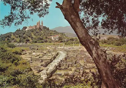 720 - Algerien - Annaba , Ruinen von Hippone , Basilica St. Augustin - gelaufen 1971