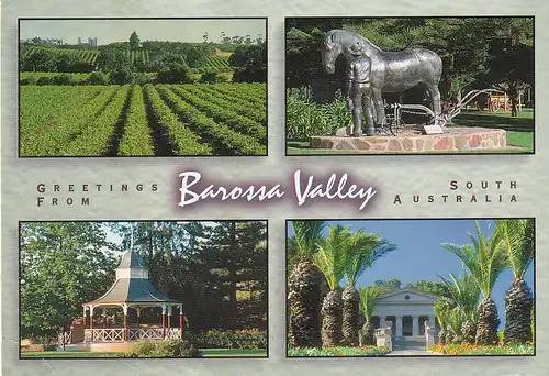 730 - Australien - Barossa Valley , South Australia , Mehrbildkarte - gelaufen