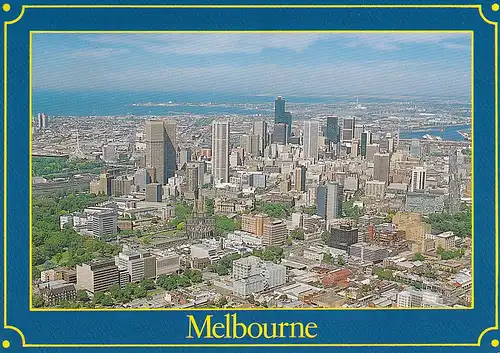 734 - Australien - Melbourne , Panorama - gelaufen