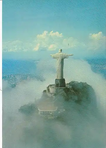 753 - Brasilien - Rio de Janeiro , Blick auf dem Erlöser Jesus Christi , Zuckerhut - gelaufen 1978
