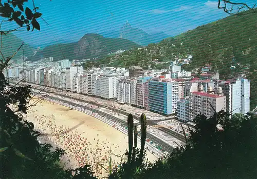 758 - Brasilien - Rio de Janeiro , Nova Copacabana , Strand - gelaufen 1978