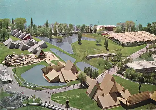 762 - Schweiz - Suisse , Lausanne , Exposition Nationale Suisse - gelaufen 1964