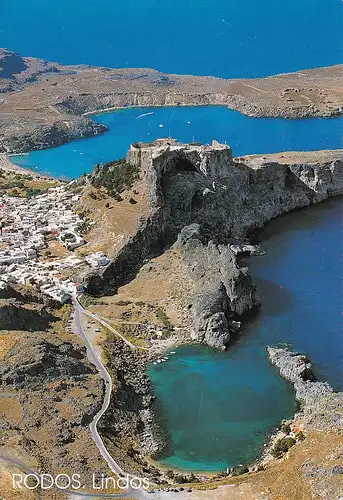 781 - Griechenland - Greece , Rhodos , Lindos - gelaufen 1997