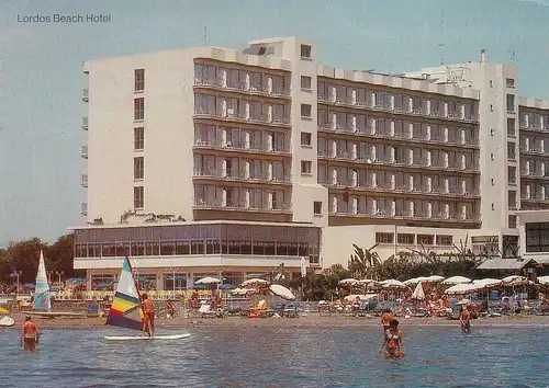 784 - Zypern - Cyprus , Larnaca , Hotel Lordos Beach , Strand - gelaufen