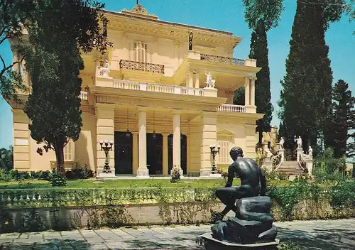 791 - Griechenland - Greece , Korfu , Corfu , Achilleon , der Palast , Casino - gelaufen 1991