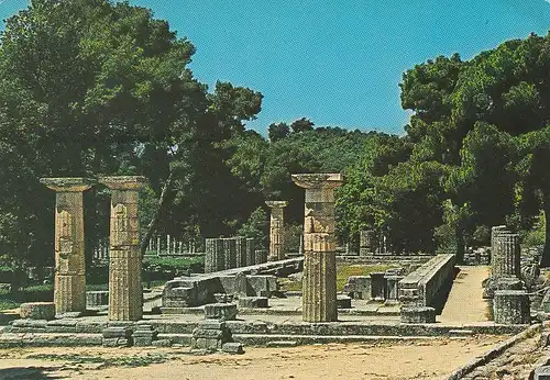 795 - Griechenland - Greece , Olympia , Heratempel - gelaufen