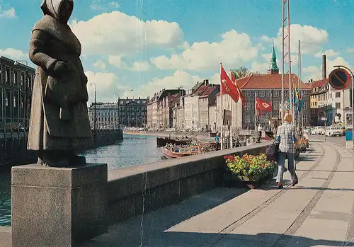 842 - Dänemark - Danmark , Kobenhavn , Kopenhagen , Gammel Strand - gelaufen 1975