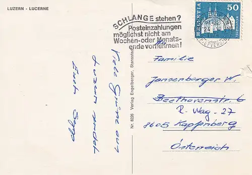 879 - Schweiz - Suisse , Switzerland , Luzern , Lucerne , Mehrbildkarte - gelaufen 1974