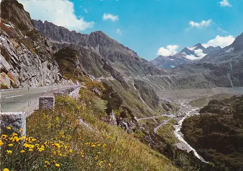 889 - Schweiz - Suisse , Switzerland , Uri , Sustenpass - gelaufen 1968