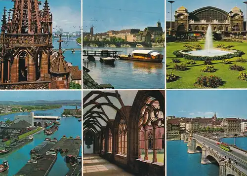 912 - Schweiz - Suisse , Switzerland , Basel , Mehrbildkarte - gelaufen 1975