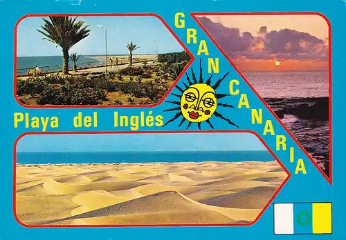 931 - Spanien - Gran Canaria , Playa del Ingles - gelaufen 1989