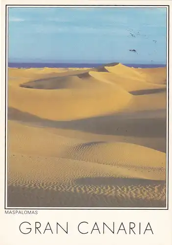 935 - Spanien - Gran Canaria , Dunas de Maspalomas , Dünen - gelaufen