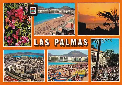 937 - Spanien - Las Palmas , Panorama - gelaufen 1985