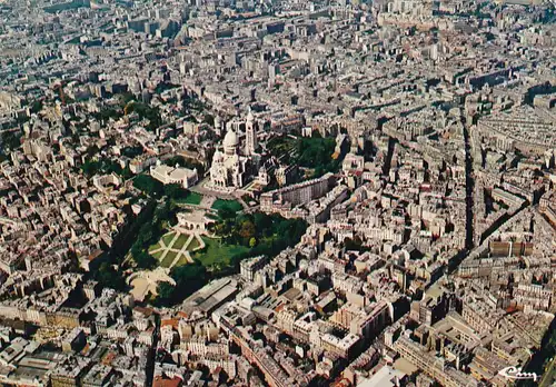 958 - Frankreich - Paris , Panorama Basilika Sacré-Cur - gelaufen 1979