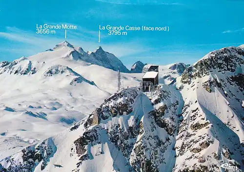 963 - Frankreich - Val D'Isere , Savoie , La Grande Motte , La Grande Casse , Seilbahn - gelaufen 1987