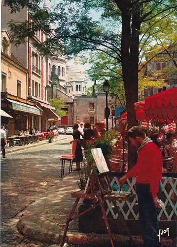 978 - Frankreich - Paris , Montmarire , Place Terire - gelaufen 1966