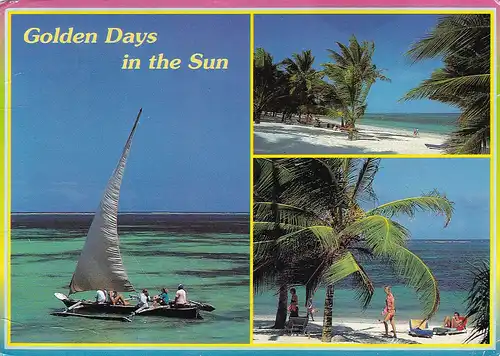 1049 - Kenia - Mombasa , Indian Ocean Paradise , Mehrbildkarte - gelaufen 1996