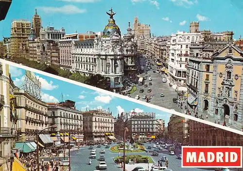 1073 - Spanien - Madrid , Zentrum - gelaufen 1968
