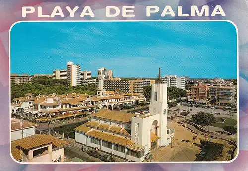 1084 - Spanien - Mallorca , Baleares , El Arenal , Playa de Palma - gelaufen 1990