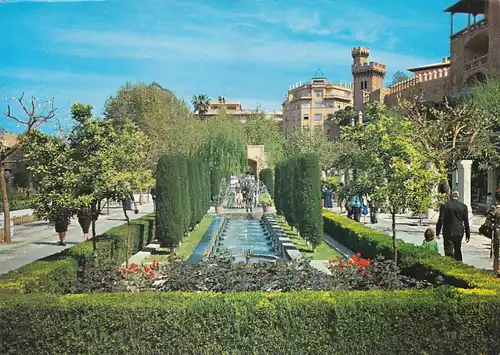 1092 - Spanien - Mallorca , Baleares , Huerto del Rey , Springbrunnen - gelaufen 1980