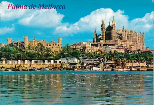 1095 - Spanien - Mallorca , Baleares , Palma , La Catedral , La Lonja - gelaufen 1986