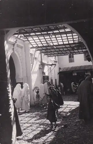 1102 - Marokko - Tetuan , Plaza del Usaa - gelaufen 1959