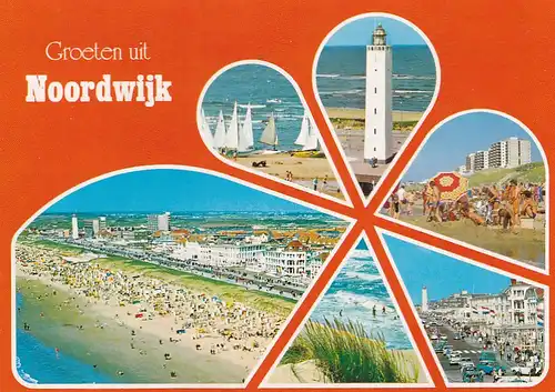 1119 - Holland - Noordwijk aan Zee , Strand - gelaufen 1982