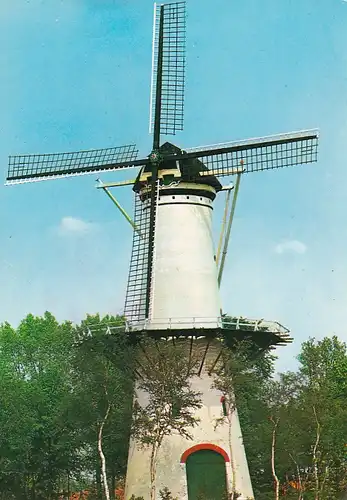 1120 - Holland - Tholen , De Hoop , Windmühle , Mühle , Kornmühle - gelaufen 1975